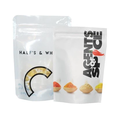 Resealable zipper खाद्य पैकेजिंग बैग प्लास्टिक अनुकूलित रंग / लोगो के साथ टुकड़े टुकड़े में