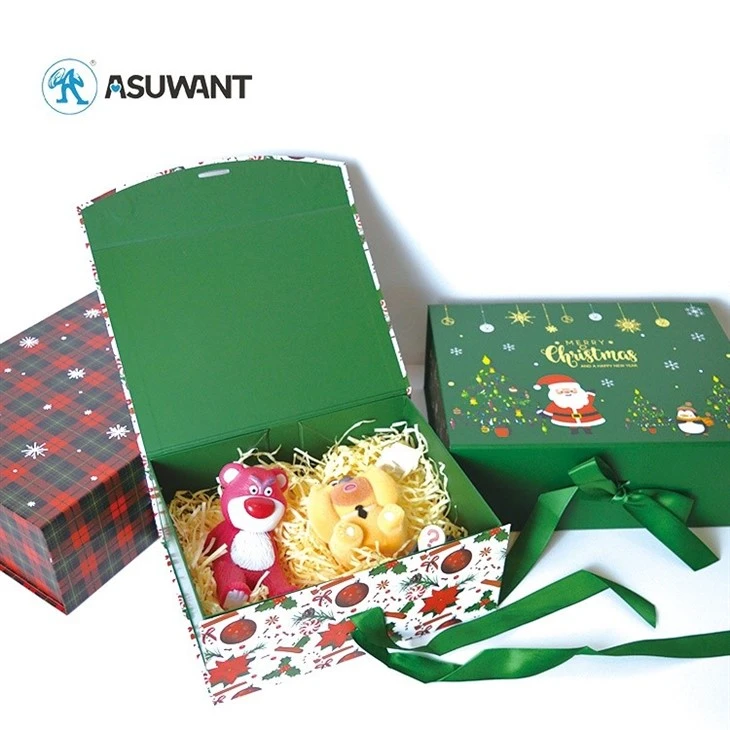 Christmas Paper Candy Box With Flip Lid factory