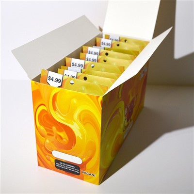 रिटेल फुल कलर प्रिंटेड फूड कैंडी स्नैक्स कार्डबोर्ड डिस्प्ले बॉक्स काउंटर कस्टमाइज्ड पेपर डिस्प्ले बॉक्स